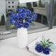 thumbnail image 4 of Ramo de 12 rosas artificiales de seda de tallo largo para decoración del hogar, boda y fiesta (azul), 4 of 4