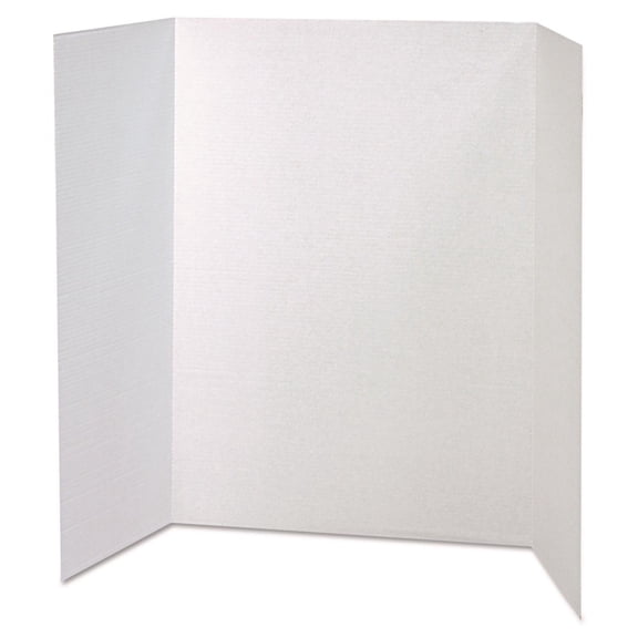 Pacon Spotlight Corrugated Presentation Display Boards, 48" x 36", White, 4/Carton