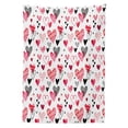 thumbnail image 3 of Ambesonne Valentines Tablecloth Rectangular Table Cover, Doodle Heart Designs, 60"x84", Black Red Pink, 3 of 4