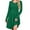 Green, variant on Chiclily Women's Long Sleeve Fall Dress Casual Pleated Swing T-Shirt Dresses with Pockets, Peach Blossom L