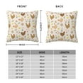 thumbnail image 2 of Pofeuu Chicken Family Print Double-sided plush pillowcase Square Throw Pillow Covers Pillows Cover for Living Room Bedroom Sofa Couch Cushion Cover（No pillow core）-20"x20", 2 of 7