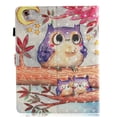 thumbnail image 5 of Dteck iPad 2/3/4 Case, Pattern PU Leather Slim Fit Folio Stand Case Card Wallet Smart Protective Cover Auto Sleep/Wake Feature For Apple iPad 2, iPad 3 & iPad 4th Generation, Purple Owl, 5 of 8
