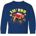 thumbnail image 3 of Inktastic Monster Truck Little Bro Long Sleeve Youth T-Shirt, 3 of 5