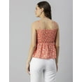 thumbnail image 7 of Moomaya Womens Printed Shoulder Strap Top, Square Neck, Smocked Casual Summer Cotton Top, 7 of 7