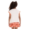 thumbnail image 5 of Disney Moana Girl’s Crochet Trim Crewneck Tee with Dolman Sleeves, Sizes 4-16, 5 of 8