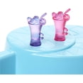thumbnail image 5 of Barbie Doll and Pool Playset with Slide and Accessories, Brunette in Pink Swimsuit, 5 of 6
