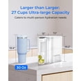 thumbnail image 3 of Restored Waterdrop Large 27-Cup Mega Electric Water Filter Dispenser, 200-Gallon Rechargeable Instant System, with 1 Filter, White (Refurbished), 3 of 9