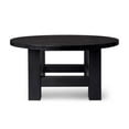 thumbnail image 3 of Maven Lane Marco Round Wooden Coffee Table Rustic Furniture, Aged Black, 3 of 6