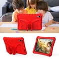thumbnail image 4 of Dteck Kids Case for iPad mini A17 Pro 2024,iPad mini 6th Generation 8.3-inch 2021,Cute Butterfly EVA Case Kickstand Lightweight Cover with Shoulder Strap for iPad mini 7/mini 6,Red, 4 of 7