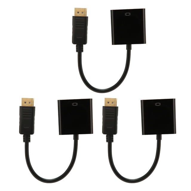 DEWIN 3pcs DisplayPort to DVI Adapter 4K HD 1080P Mini DP to DVI Adapter Cable for PC Laptop Computer HDTV Monitor Projector