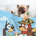 thumbnail image 3 of Lsque Bluey Pattern Waterproof Throw Blanket Pet Blanket for Dogs & Indoor Cats, Washable - Shaggy Plush Calming Long Faux Fur & Velvet Dog Blanket -Large, 3 of 8