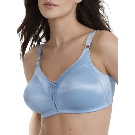 Women's Bali 3820 Double Support Cool Comfort Wirefree Bra (Blue Sky Ahead 38C)