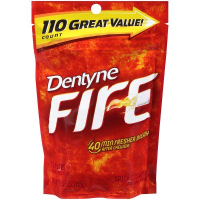 UPC 012546008419 product image for Dentyne Gum Fire Cinnamon Sugar Free | upcitemdb.com