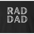 thumbnail image 2 of 9 Crowns Men's Graphic Tee Funny Rad Dad Fathers Day T-shirt (Raddad1-Black, Small), 2 of 3
