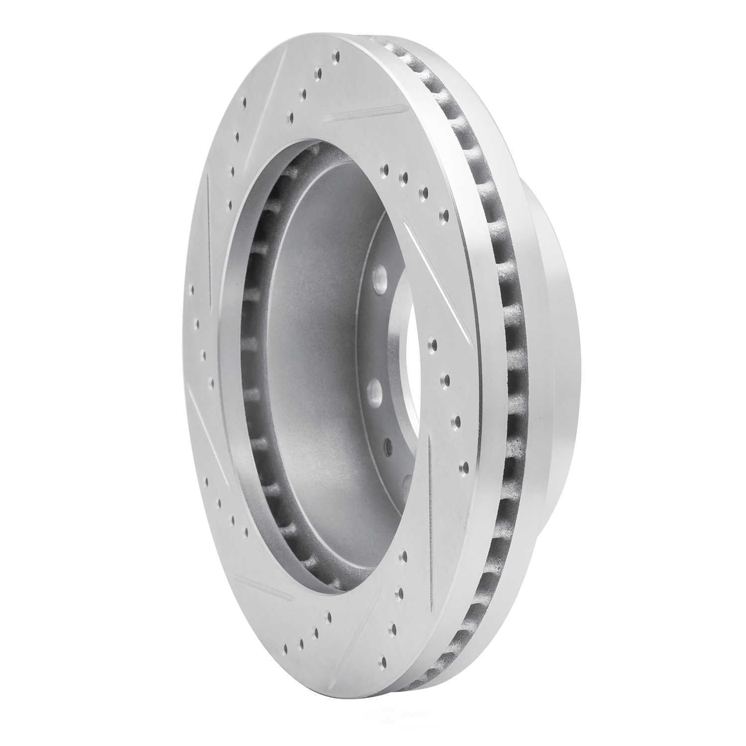 Dynamic Friction Company 631-40045R DFC Brake Rotor - Drilled And Slotted - Silver