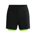 thumbnail image 4 of Athletic Works Men's and Big Men's 2 in 1 Gym Shorts with Liner, 6" & 8" Inseams, Sizes S-3XL, 4 of 5