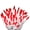 Red, variant on 612 Vermont 100 Pink Christmas Lights on a White Wire String, UL Approved, Indoor/Outdoor Use, 18 of Lighted Length, 20 of Total Length