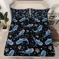 thumbnail image 2 of Feelyou Kid Marine Shark Twin Sheet Sets, Kawaii Coral Animal Bedding, 3-Piece, 2 of 7