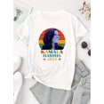 thumbnail image 2 of Kamala Harris 2024 Campaign Graphic Tee for Women - Vibrant Colorful Portrait Print, Casual Round Neck Short Sleeve T-Shirt, Comfortable Polyester Blend, Ideal for Summer & Sports, 2 of 6