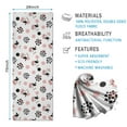 thumbnail image 2 of White Cow Dot Pattern Hot Yoga Mat Towel Non Slip for Hot Yoga - Quick-Drying Yoga Mat Cover with 4 Corner Pockets with Travel Bag - Hot Yoga Towel Non Slip 74"x26", 2 of 6