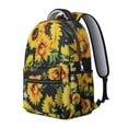 thumbnail image 2 of "Sunflower & Wildflower Backpack - Water-Resistant School Backpack for Women, College Backpack with Spacious Pockets, Floral Print Laptop Backpack for Work", 2 of 6