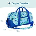thumbnail image 5 of Wildkin Kids Overnighter Duffel Bag for Boys & Girls, Features Two Carrying Handles and Removable Padded Shoulder Strap, BPA & Phthalate Free (Confetti Blue), 5 of 7