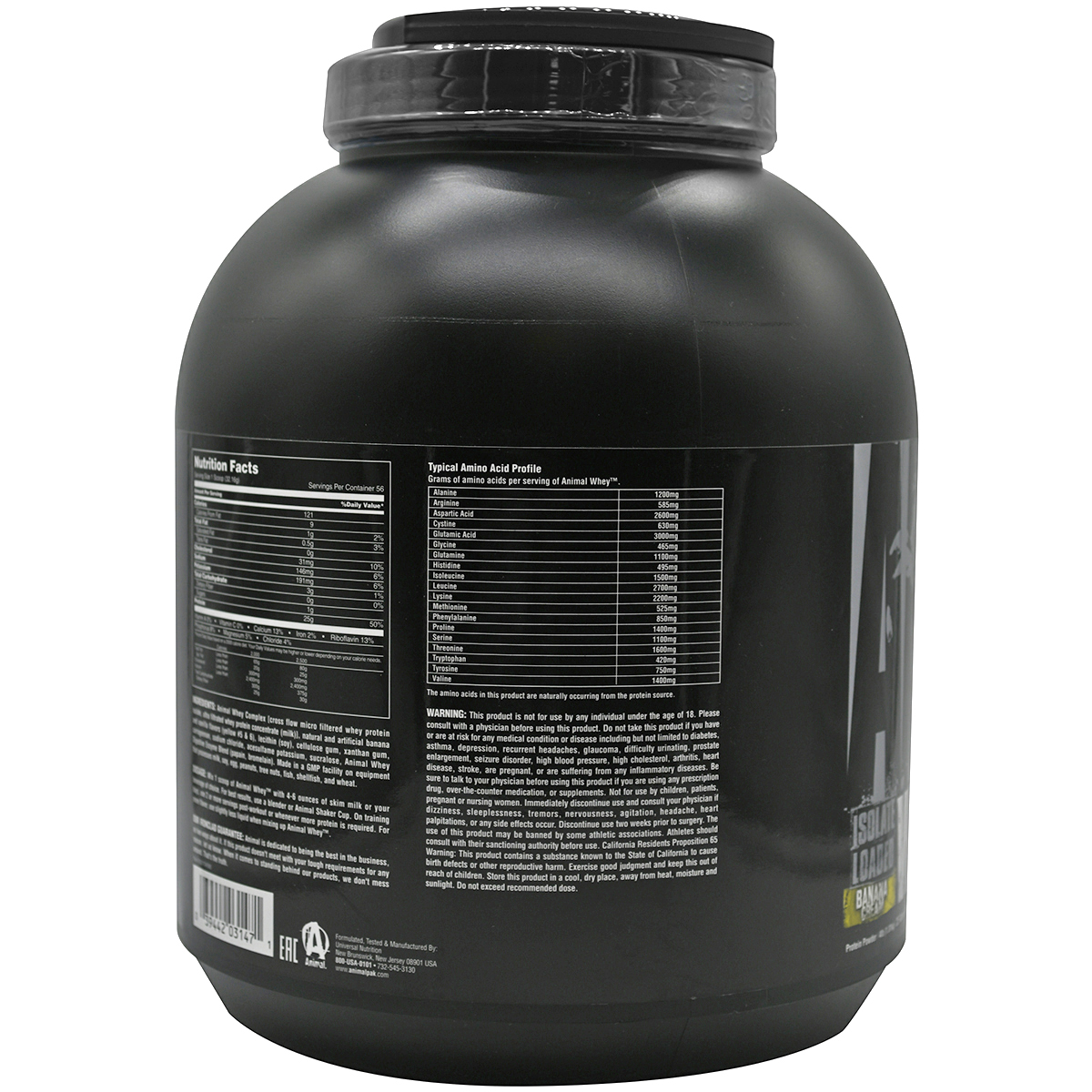 Universal Nutrition Animal Whey - 54 Servings - Banana Cream