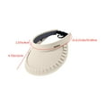 thumbnail image 3 of Ganfancp Sombrero de Protección Solar Plegable Fácil de Transportar Gorra Hueca para El Sol de Mujer para Salidas Al Aire Libre En Verano Rebajas Flash Deals 1X Sombrero, 3 of 7