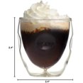 thumbnail image 3 of KALOMB-Moderna Artisan Series Double Wall Beverage and Espresso Shot Glasses, 2-Ounce, Set of 2, 3 of 3