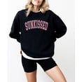 thumbnail image 2 of Sunkissed Sweatshirt for Women and Teens Girly Trendy Summer Sweater Black Sweatshirt Adult Large, 2 of 4
