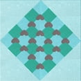 thumbnail image 1 of Ahgly Company Machine Washable Indoor Square Transitional Tron Blue Area Rugs, 6' Square, 1 of 7