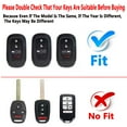 thumbnail image 3 of Yuebutor Key Fob Cover Case Compatible with 2022 2023 Honda Civic Accord CR-V HR-V Pilot Accessories, 3 of 7