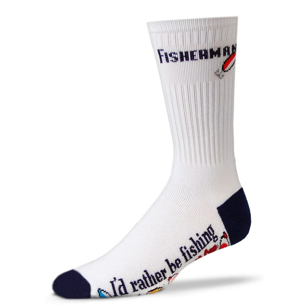 FBF Originals I'd Rather be Fishing Fisherman White