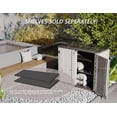 thumbnail image 6 of Horti Cubic Horizontal Storage Shed, Multi-Purpose Outdoor Storage Box, 34 Cubic Feet, White, 6 of 7