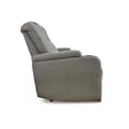 thumbnail image 4 of Ashley Furniture Faux Leather Drop Down Table Reclining Sofa, Gray, 4 of 7