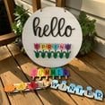 thumbnail image 4 of BKER Replaceable Door Plate Seasonal Table Block Front Door Decorative Door Plate With, 4 of 5