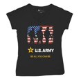 thumbnail image 5 of US Army Be All You Can Be Women's V-Neck T-shirt American Flag Military Veteran DD 214 Patriotic Armed Forces Licensed Tee, 5 of 7