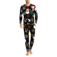 thumbnail image 3 of Renewold Matching Family Christmas Pajamas Set Soft Holiday Clothes Sleepwear for Men Size 6XL 2 Pieces Cozy Round Neck Loungewear Pj Set with Pockets, 3 of 5