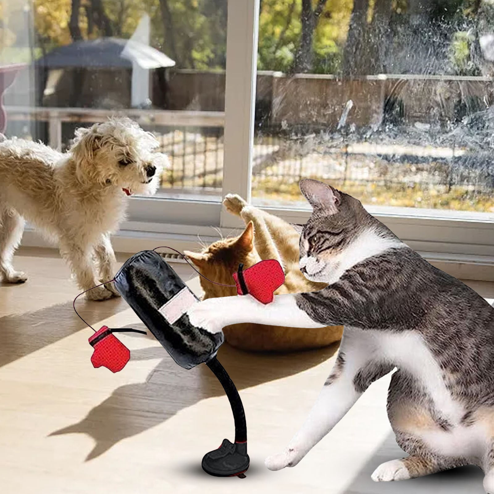 Replio Cat Boxing Bag Toys Boxing Bag Toys With Gloves Mini Boxing Bag Toys Interactive Cat Toys Boxing Bag Boxing Bag Cat Weight Boxing Gym Home decor