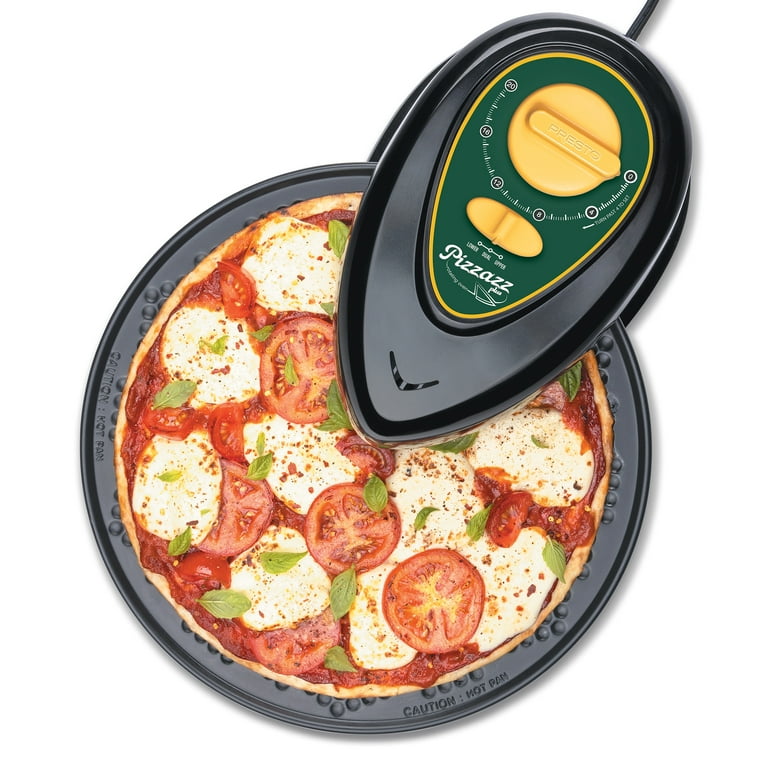 Presto Pizzazz Plus Electric Rotating Pizza Oven Green and Yellow