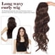 thumbnail image 5 of Peluca ondulada larga y rizada para mujer: Peluca con raya al medio de aspecto natural - Fibra sintética resistente al calor, ondas corporales para fiesta de Halloween, uso diario, 5 of 7