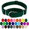 thumbnail image 4 of Country Brook Petz Martingale Dog Collar - Heavy-Duty Training Collar with No Buckle - Service Dog Collar for All Pups - Vibrant, Colorful Collection (Green, 3/4 Inch, Small), 4 of 8