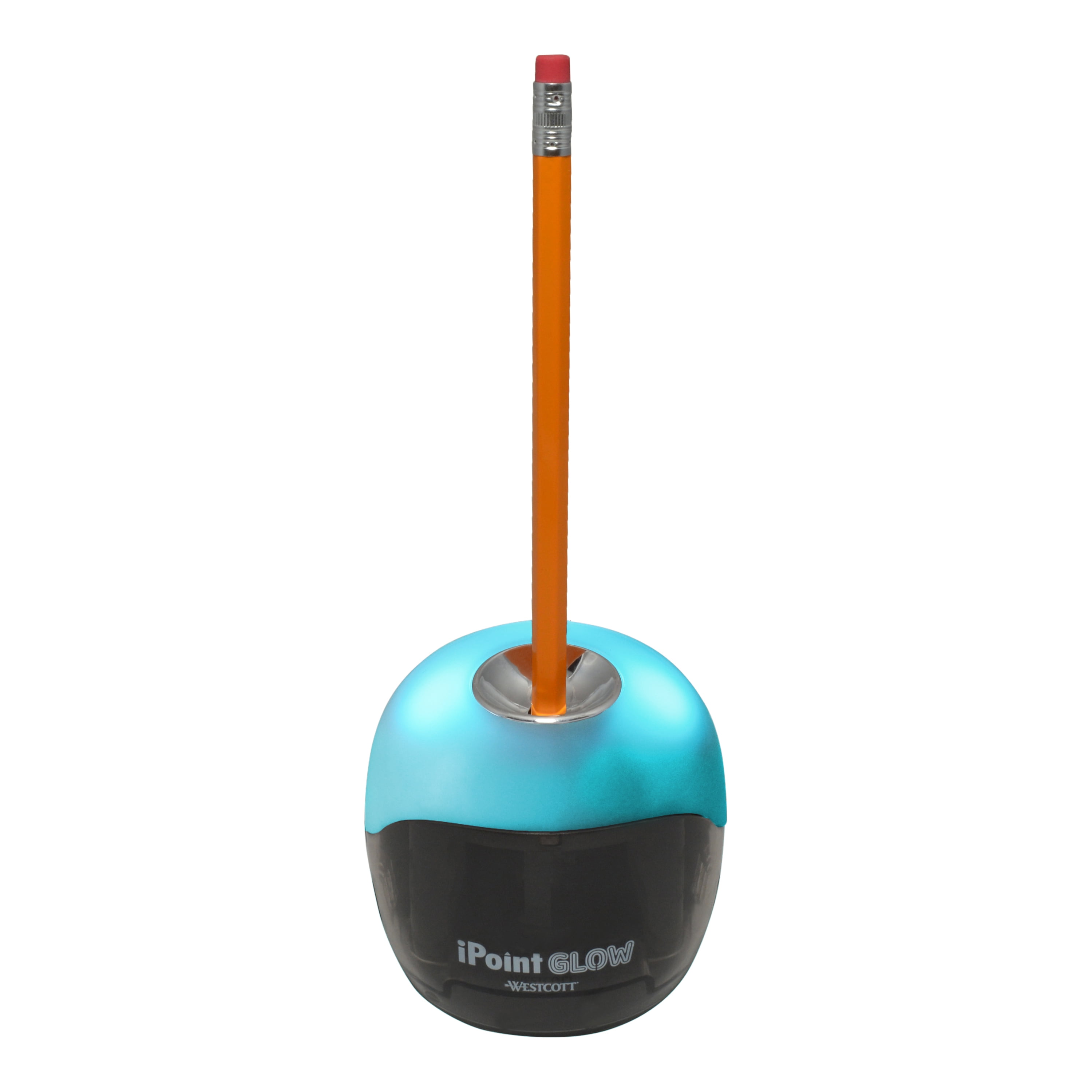 Westcott iPoint Glow Color-Changing Battery Pencil Sharpener - School & Classroom Supplies for Kids