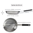 thumbnail image 4 of Sartén de acero de 36 cm con Mango de Neopreno, 4 of 11