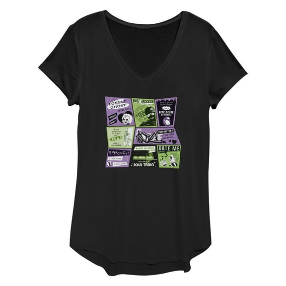 Women's Beetlejuice Beetlejuice Retro Ads Graphic T-Shirt
