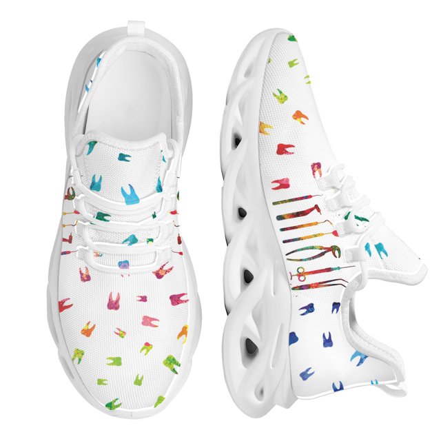 Zapatos planos de plataforma ligeros para mujer, de nuevo estilo, con diseño de cielo estrellado y dental oscuro, zapatillas de malla para mujer