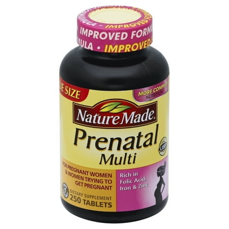 Nature Made Prenatal Multi 250 Tablets - Walmart.com