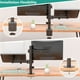 thumbnail image 4 of Soporte Monitor y Laptop WALI Negro Brazo Articulado Ajustable hasta 17 y 27 Pulgadas 10 kg, 4 of 8