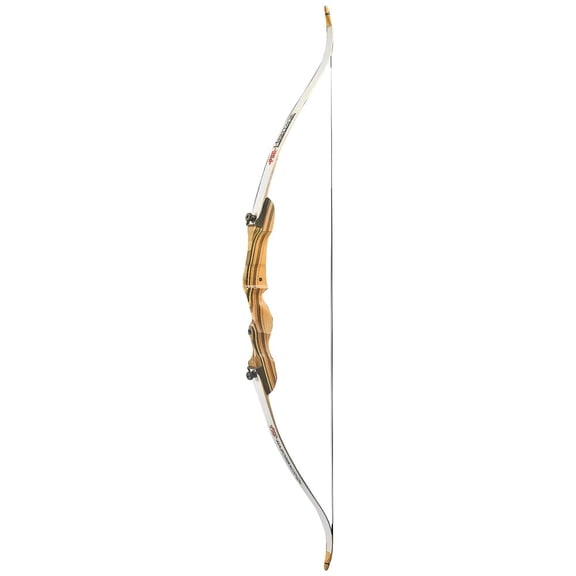 PSE Razorback RH 62-25 Recurve Bow, Traditional Wooden Riser, Right Hand, 62Inch, 25 lb Draw (41575R6225)