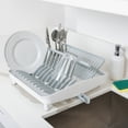thumbnail image 3 of Smart Design Collapsible Dish Drainer Rack, 15.5" L x 14.5" W x 6.5" H, White, 3 of 7
